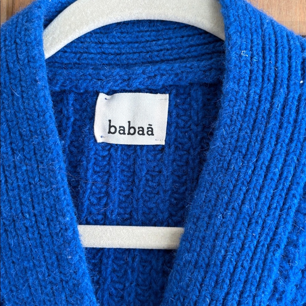 Babaa Wool Blue Mini Cardigan #19 - Picture 2 of 4